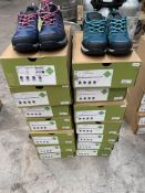 Fourteen Pairs Of Mountain Warehouse Stampede Kids Waterproof Walking Shoes (Assorted Sizes).