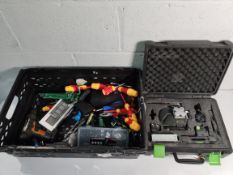 A quantity of assorted as new/pre-owned tools to include Huepar S04CG/CR, screwdrivers, LI-ON cordle