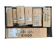 Assorted as new Cisco networking items (Registration status unknown, sold as seen).