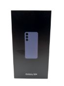As new Samsung Galaxy S24 5G 8GB/256GB in Cobalt Violet (M/N: SM-S9210 EAN: 8806095306469) (Box seal
