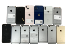 Assorted Apple iPhones (iCloud account unlocked. May have damage/faults, soon as seen).