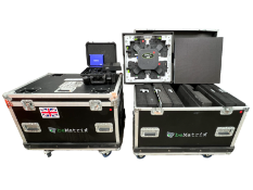 Sixteen pre-owned beMatrix LEDskin MKII2.5 496 x 496 x 62 mm LED Display Panels with Novastar MCTRL3