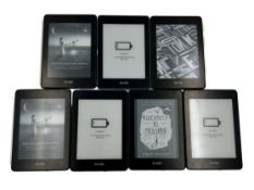 Seven pre-owned Amazon Kindle Paperwhite 10th Gen (M/N: PQ94WIF) (Sold as seen).
