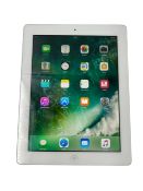 Pre-owned Apple iPad 4th Gen (A1458) 32GB in White (Battery health 63%).