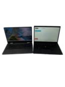 Two pre-owned laptops sold for parts: 1 x Lenovo ThinkPad X1 (No SSD, BIOS locked), 1 x Samsung Gala