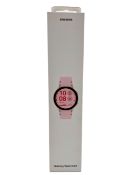 As new Samsung Galaxy Watch FE (Bluetooth, 40mm) in Pink Gold (P/N: SM-R861NIDA) (Box sealed).