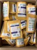 Approximately one hundred packs of as new Organic Cotton Castor Oil Pack Insert for Liver, 100% Orga