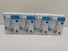 Four as new ResMed AirFit F20 full face mask for sleep apnoea, Medium (REF: 64006, EAN: 619498640065