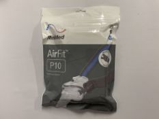 Five as new Resmed Airfit P10 Nasal Pillow Systems, EUR 1, size; small, medium, large (REF: 62901).