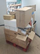A pallet of assorted medical products, equipment and other related items to include safety needles,