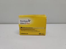 An as new FreeStyle Libre 2 Plus Flash Glucose Monitoring Systems (EXP: 2026-04-30).