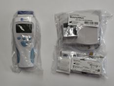 An as new Hilllrom Welch Allyn SureTemp Plus Electronic Thermometer with wall holder (REF: 01692-400
