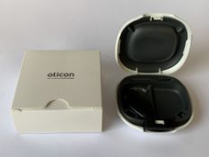 An as new Oticon Xceed 1 BTE UP, Black (REF: 214252)