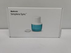 An as new box of five Medtronic Simplera Sync Glucose Sensors (REF: MMT-5120C1, EXP: 2025/10/25).