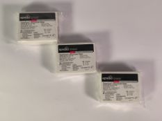 Thirty three Epredia Superfrost Microscope Slides Ground 90° CC Pink Tab, ISO 8037/1, 1.0mm. As New