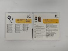 Two as new Cochlear hearing aid products.