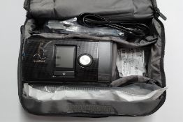 An as new Resmed Airsense 10 Autoset CPAP Machine with carry case and accessories (REF: 37254).
