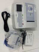 Pre-owned Mortara Eli 150c Electrocardiograph with a Mortara AM12 Acquisition Module.