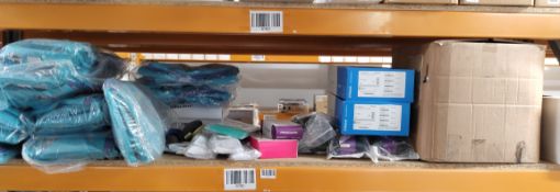 A shelf of assorted Braces and Supports.
