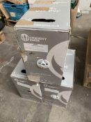 Three Trident Data CAT5e UTP PVC (305m per box) grey cable. Boxed (AC8200)