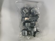 A bag of twenty Radtrak³ Long Term Radon Test Kits. As new