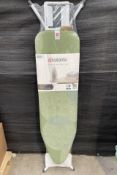A Brabantia ironing board B 124 x 38 cm, for steam iron - Calm Rustle.