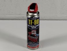Fourteen as new Action Cans TF-90 fast drying cleaning solvent, 500ml. (EXP: 20/03/2030)