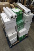 Assorted stationery and related, mainly A4 office paper (pallet not included).