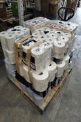 Assorted blue roll, toilet roll and related (Pallet not included).