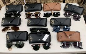 Ten Ray-Ban sunglasses to include RB4171, RB4165, RB4187, RB3016, RB2180, RB3691 and RB3293 with ca