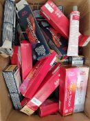 Sixty assorted Wella Professional hair products to include Koleston Perfect, Colour Touch and Illumi