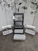 A quantity of pre-owned IKEA hydroponic indoor growing LED equipment.