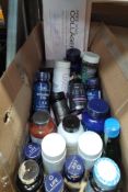Approximately forty assorted supplements and vitamins to include collagen drinks, mood support, Arth