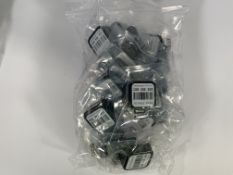 A bag of twenty Radtrak³ Long Term Radon Test Kits. As new