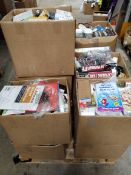 Fourteen boxes of assorted items to include toiletries, stationery and household items. (pallet not