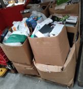 Twelve boxes of miscellaneous items to include DIY, homewares and beauty. (pallet not included)