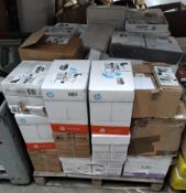 A quantity of Assorted stationery and related, mainly A4 office paper (pallet not included).
