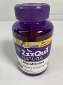 Twenty four ZzzQuil Natura dietary supplement with Melatonin - 60 gummies each (exp 04/26).