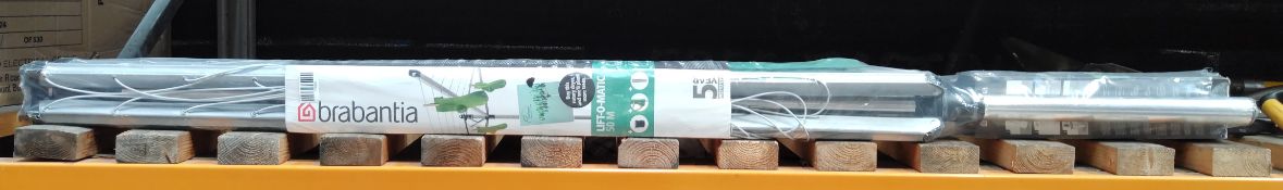 An as new Brabantia lift-o-matic 50m rotary line.