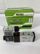 Four as new Neuma solenoid valves NVA-6521-NPT-A1, 2 position, single coil, 110V, NPT 1/4