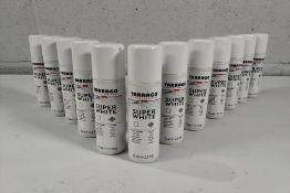 Twelve Tarrago Super White 75ml shoe whiteners.