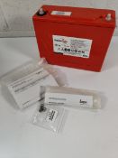 An Enersys 12V M6 sealed lead acid battery, 38Ah.