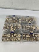 Sixteen Exceart doll joints wooden animal joints DIY doll toy joints engage bolt for toys teddy bear