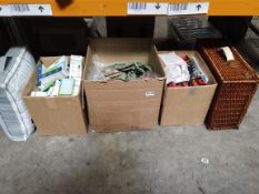 A quantity miscellaneous to include Zara Home cushion covers, phone cases, picnic basket and a Luxev