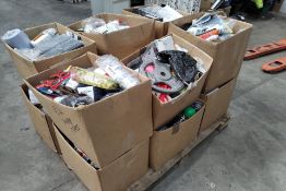 Twelve boxes of miscellaneous items to include DIY, beauty and homeware related items (pallet not in