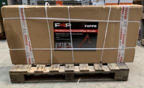 A F4P professional conduit/pipe bender, outer packaging marked, box sealed (P4PPB).
