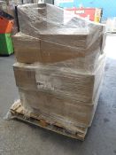 A large quantity of new pet products, primarily toys, from the liquidation of a pet product manufact