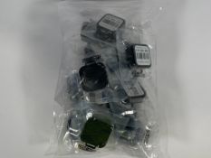 A bag of twenty Radtrak³ Long Term Radon Test Kits. As new