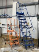 Two Klim-ezee moveable steps (1x 4 step, 1x 10 step).