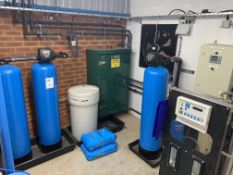 A Reverse Osmosis system consisting of; fully programmable control panels, a 200L raw water tank wit
